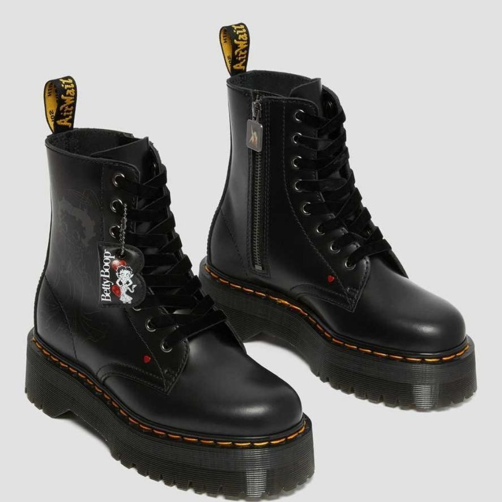 Dr. Martens Betty Boop Jadon Platform Boots 10 NWT